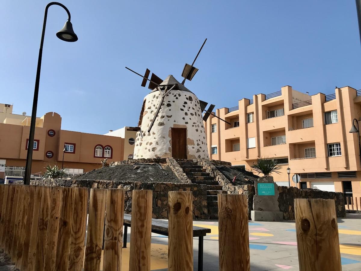 Beautiful windmill in Corralejo’s Old Town